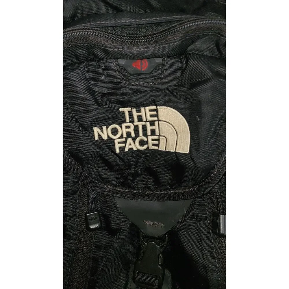 The North Face Surge Hiking Backpack Soft Black Laptop Travel School Daypack